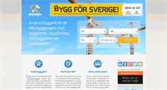 Desktop Screenshot of byggsok.se